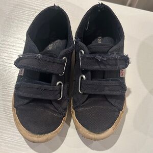 Superga Kids navy Canvas Velcro Sneakers